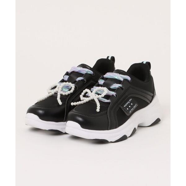 スニーカー NUOVO ヌオーヴォ 19-24 ANGELA アンジェラ N9375J BLACK キッズ 子供 女の子