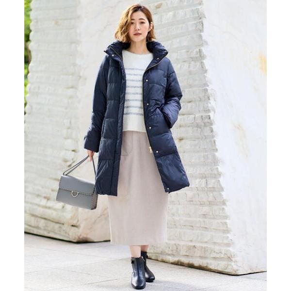 ダウンコート ダウンジャケット 「名品アウター/800FP・多機能」つつまれダウンロング レディース