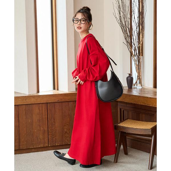 ZOZO問い合わせ番号:98942335ショップ:FREAK'S STORE，フリークスストアブランド:FREAK'S STORE，フリークスストア商品名:限定展開　フレア マキシ カラー ニット ワンピースカテゴリ:ワンピース/ドレス&g...