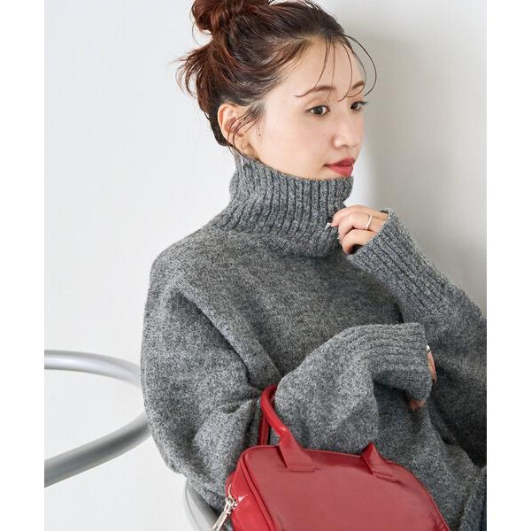 ZOZO問い合わせ番号:98942336ショップ:FREAK'S STORE，フリークスストアブランド:FREAK'S STORE，フリークスストア商品名:限定展開　リブ タートルネック ニット プルオーバーカテゴリ:トップス>ニット...