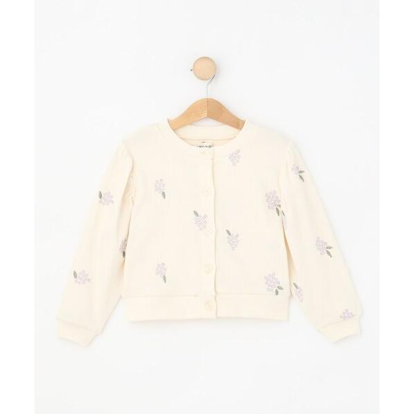 『セール実施中』ZOZO問い合わせ番号:98943950ショップ:SHOO・LA・RUE，シューラルーブランド:SHOO・LA・RUE，シューラルー商品名:【100-150cm】フラワー刺繍リブカーデガンカテゴリ:トップス>カーディガ...