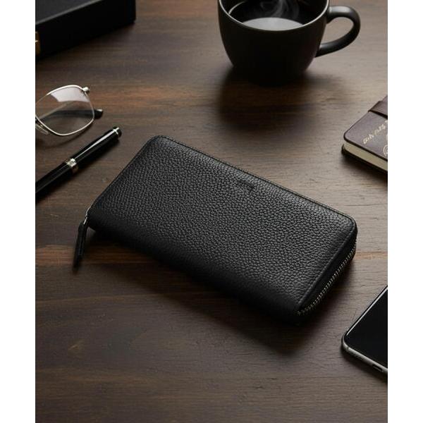 財布 ソフトシュリンクレザー長財布 メンズ