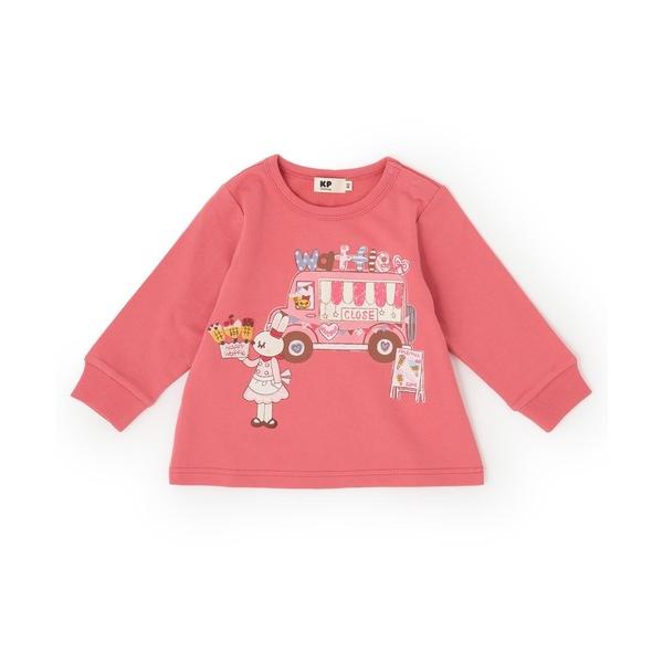 『セール実施中』ZOZO問い合わせ番号:98945294ショップ:KP，ケーピーブランド:KP，ケーピー商品名:mimiちゃん フードトラック ギミックトレーナーカテゴリ:トップス>スウェットブランド品番:2153205素材:本体：綿...