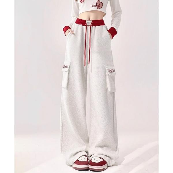 『セール実施中』ZOZO問い合わせ番号:98945640ショップ:Teem Store，チームストアブランド:lilful，リルフル商品名:【25年秋冬新作】ウエスト切り替え サイドポケット カーゴスウェットワイドパンツカテゴリ:パンツ&g...