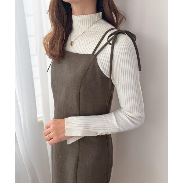 『タイムセール実施中』ZOZO問い合わせ番号:98945845ショップ:JUNOAH，ジュノアブランド:LAUIR，ラウアー商品名:バックオープン肩リボンキャミワンピース[高身長サイズMT有り]カテゴリ:ワンピース/ドレス>ワンピース...