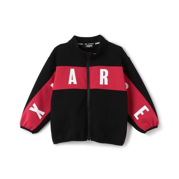 ZOZO問い合わせ番号:98977156ショップ:X-girl Stages，エックスガール ステージスブランド:XLARGE KIDS，エクストララージキッズ商品名:ビッグロゴダンボールニットジップトレーナーカテゴリ:トップス>スウ...