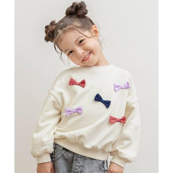 ZOZO問い合わせ番号:98977378ショップ:F.O.Online Store，エフオーオンラインストアブランド:BREEZE，ブリーズ商品名:【WEB限定/ジュニア対応】リボンモチーフトレーナーカテゴリ:トップス>スウェットブラ...