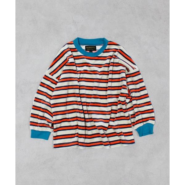 ZOZO問い合わせ番号:98978294ショップ:MARKEY'S，マーキーズブランド:MARKEY'S，マーキーズ商品名:先染めボーダーベロアカットソーカテゴリ:トップス>Tシャツ/カットソーブランド品番:0000352065素材:...