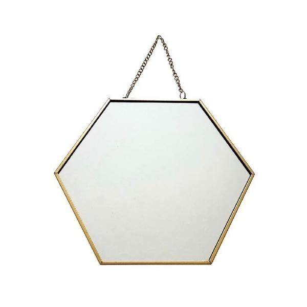 ZOZO問い合わせ番号:98979841ショップ:Rora，ローラブランド:BACKYARD FAMILY，バックヤードファミリー商品名:アンティークミラー ヘキサゴン Sカテゴリ:インテリア&gt;ミラーブランド品番:efho13s素材:...