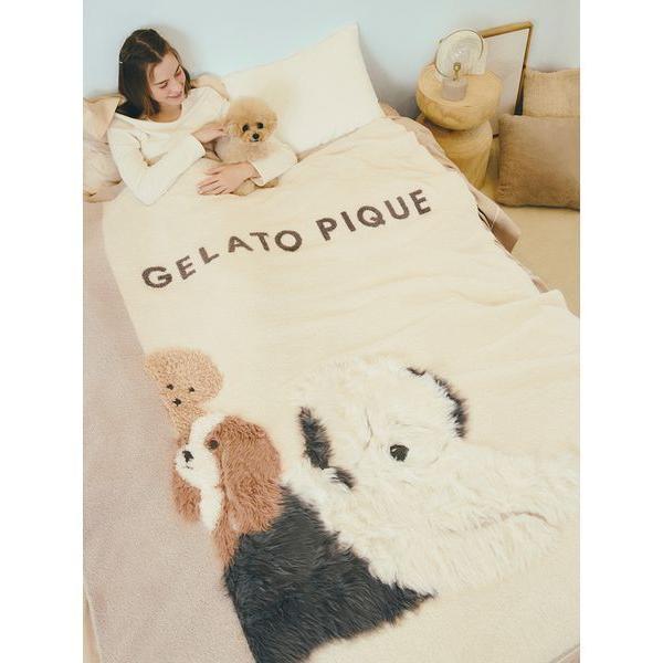 ZOZO問い合わせ番号:98980216ショップ:gelato pique，ジェラート　ピケブランド:gelato pique Sleep，ジェラートピケスリープ商品名:【Sleep】DOG3柄 ジャガードマルチカバーカテゴリ:インテリア&...