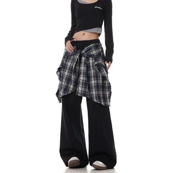 ZOZO問い合わせ番号:98980313ショップ:Vini，ヴィニブランド:Vini，ヴィニ商品名:レイヤードチェックシャツスウェットワイドパンツカテゴリ:パンツ>スウェットパンツブランド品番:VNS-LW-2509-34-RH原産国...