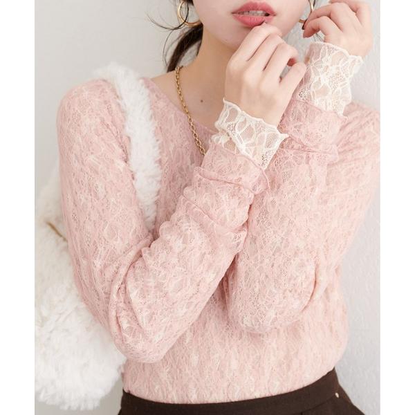 ZOZO問い合わせ番号:98980817ショップ:natural couture，ナチュラルクチュールブランド:natural couture，ナチュラルクチュール商品名:リバーシブルレーストップスカテゴリ:トップス>Tシャツ/カット...