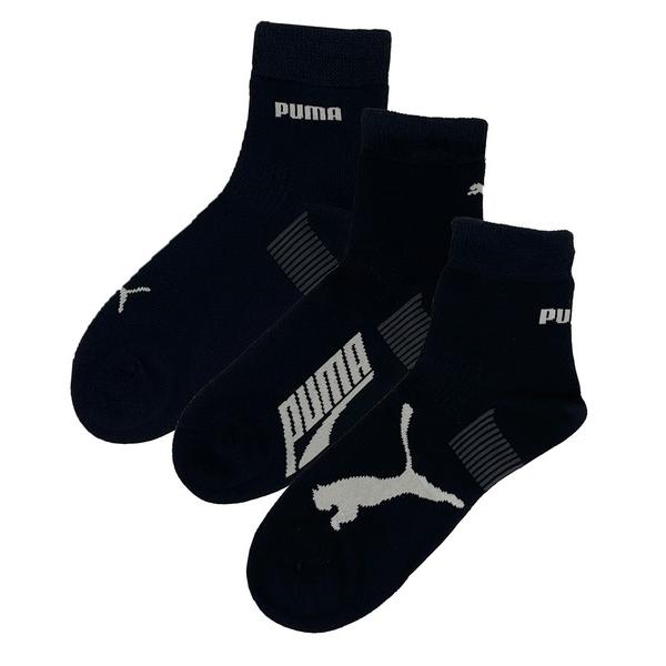 靴下 PUMA プーマ ショートソックス ゴム ゆったり ズレにくい特殊編み地 3足セット 靴下24~26cm 26~28cm メンズ