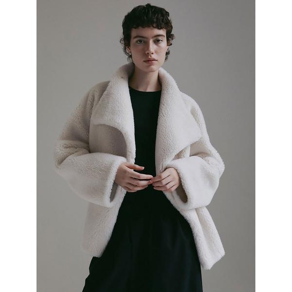 ZOZO問い合わせ番号:98981348ショップ:HER.，ハーブランド:HER.，ハー，enchainement，アンシェヌマン商品名:スタンドカラーボアコートカテゴリ:ジャケット/アウター>その他アウターブランド品番:705410...