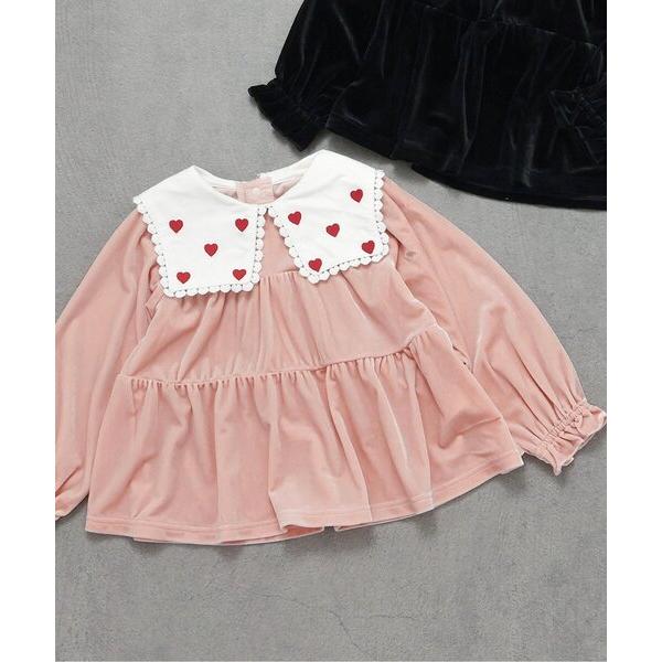 『セール実施中』ZOZO問い合わせ番号:99012897ショップ:F.O.Online Store，エフオーオンラインストアブランド:apres les cours，アプレレクール商品名:【リンク/ジュニア対応】ハート襟刺繍ティアードチュニ...