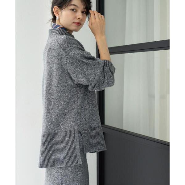 『タイムセール実施中』ZOZO問い合わせ番号:99014082ショップ:OPAQUE.CLIP，オペークドットクリップブランド:OPAQUE.CLIP，オペークドットクリップ商品名:ラメスパンコールハイネックニット/セットアップ対応可【洗濯...