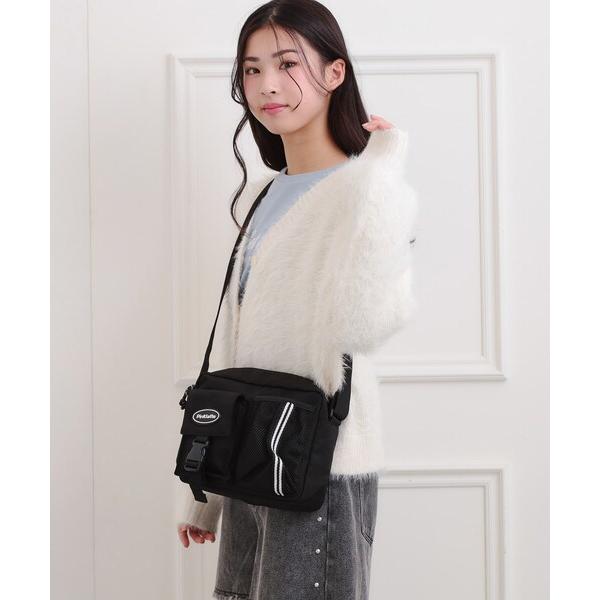 『タイムセール実施中』ZOZO問い合わせ番号:99014492ショップ:PINK-latte，ピンク ラテブランド:PINK-latte，ピンクラテ商品名:ラインメッシュショルダーバッグカテゴリ:バッグ>ショルダーバッグブランド品番:...