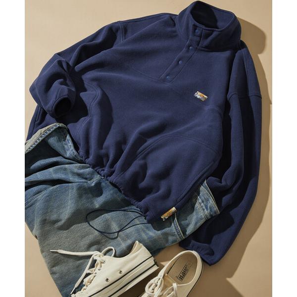 ZOZO問い合わせ番号:99048815ショップ:FREAK'S STORE，フリークスストアブランド:FREAK'S STORE，フリークスストア商品名:ビックシルエット フリース スナップ ワンポイントロゴ プルオーバーカテゴリ:ジャケ...