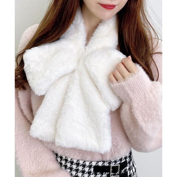 『タイムセール実施中』ZOZO問い合わせ番号:99048860ショップ:INGNI，イングブランド:INGNI，イング商品名:フワフワリボンティペットカテゴリ:ファッション雑貨>ストール/ショールブランド品番:1254-000046素...