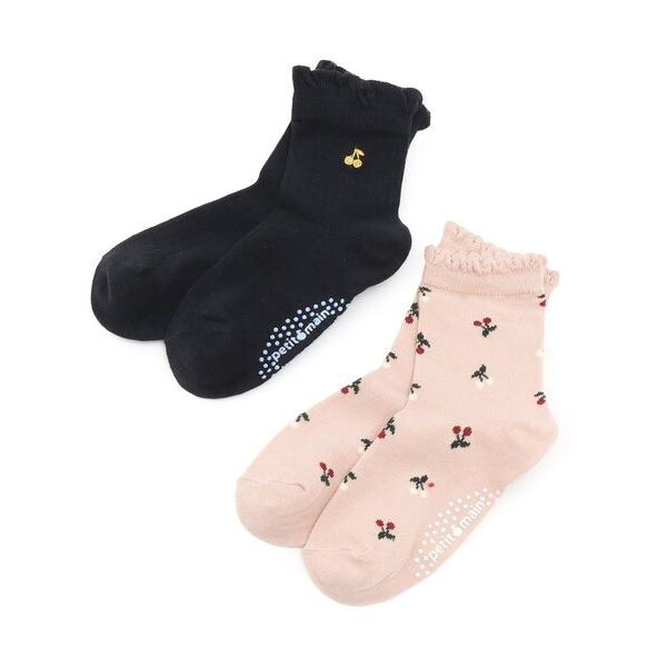 『セール実施中』※このアイテムは返品・交換対象外商品です。ZOZO問い合わせ番号:99080858ショップ:petit main，プティマインブランド:petit main，プティマイン商品名:さくらんぼソックス2Pカテゴリ:レッグウェア&...