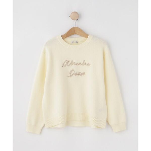 『セール実施中』ZOZO問い合わせ番号:99112221ショップ:SHOO・LA・RUE，シューラルーブランド:SHOO・LA・RUE，シューラルー商品名:【100-150cm/リンク】刺繍ロゴニットプルオーバーカテゴリ:トップス>ニ...