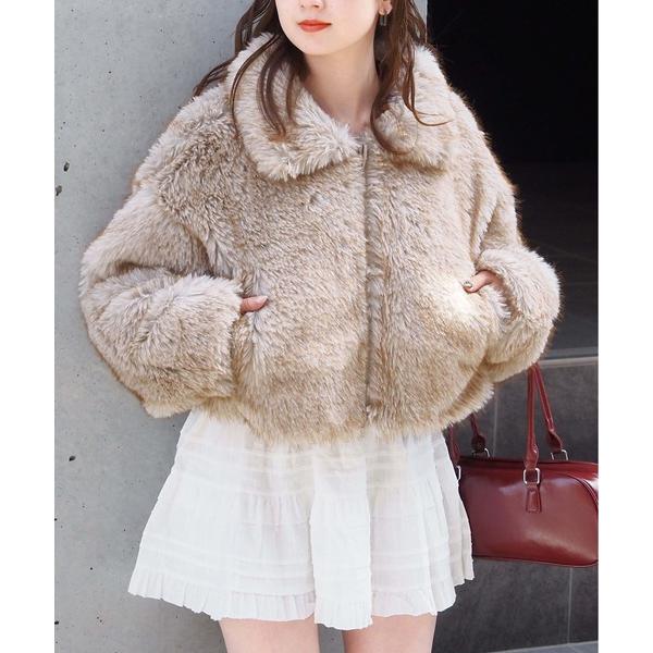 『セール実施中』ZOZO問い合わせ番号:99112329ショップ:tiptop+pocket，ティップトッププラスポケットブランド:tiptop，ティップトップ商品名:ミックスファーブルゾンカテゴリ:ジャケット/アウター>ブルゾンブラ...