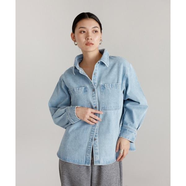 ブラウス シャツ 「動画あり」basic denim shirt / ベーシックデニムシャツ レディース