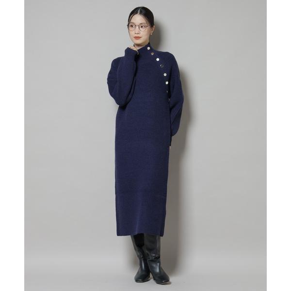 『セール実施中』ZOZO問い合わせ番号:99112465ショップ:NANO universe，ナノユニバースブランド:NANO universe，ナノユニバース商品名:釦ディティールニットワンピースカテゴリ:ワンピース/ドレス>ワンピ...