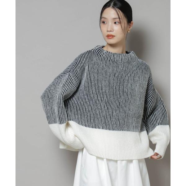 ZOZO問い合わせ番号:99112468ショップ:NANO universe，ナノユニバースブランド:NANO universe，ナノユニバース商品名:シャドーストライプニットプルオーバーカテゴリ:トップス>ニット/セーターブランド品...