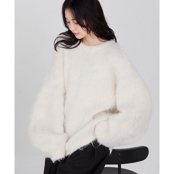 『タイムセール実施中』ZOZO問い合わせ番号:99114058ショップ:MONO-MART，モノマートブランド:forksy.，フォルクシー，MONO-MART，モノマート商品名:【forksy.】オーバーサイズMIXシャギーニットプルオー...