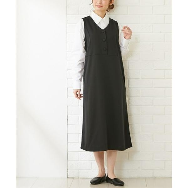 ZOZO問い合わせ番号:99145218ショップ:nissen，ニッセンブランド:QUNTSTYLE，キュントスタイル商品名:【産前・産後　授乳服】カットソーポンチ　お出かけにも使える事務服ジャンパースカートカテゴリ:ママ＆ベビー>マ...