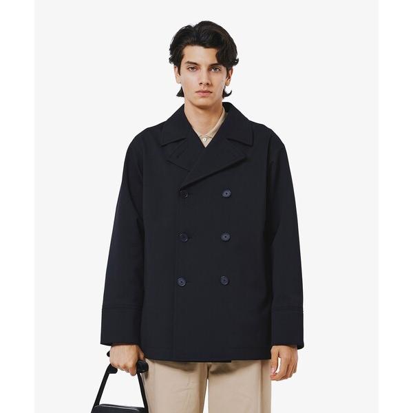 pコート ピーコート 3レイヤー鹿の子Pコート メンズ