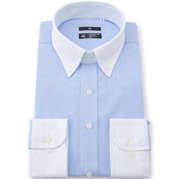 『セール実施中』ZOZO問い合わせ番号:99178113ショップ:SUIT SELECT，スーツセレクトブランド:SUIT SELECT，スーツセレクト商品名:【スーパーノンアイロン・ストレッチ・速乾】【長袖】【BLACK LINE】クレリ...