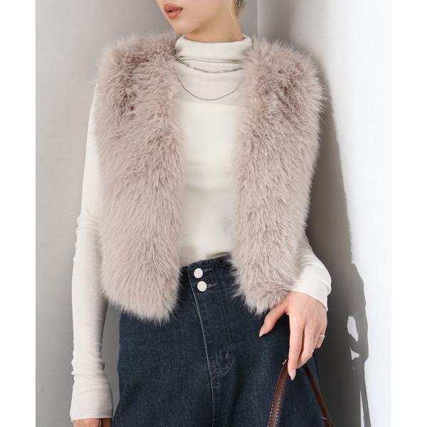 『タイムセール実施中』ZOZO問い合わせ番号:99178457ショップ:SpRay，スプレイブランド:SpRay，スプレイ商品名:エコファーショートベストカテゴリ:トップス>ベストブランド品番:025160192805素材:表地：ポリ...