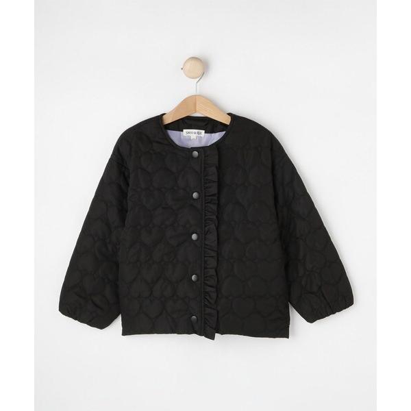 『セール実施中』ZOZO問い合わせ番号:99179392ショップ:SHOO・LA・RUE，シューラルーブランド:SHOO・LA・RUE，シューラルー商品名:【100-150cm】ハートキルトノーカラーブルゾンカテゴリ:ジャケット/アウター&...