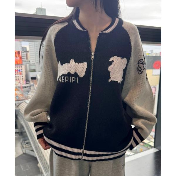 『セール実施中』ZOZO問い合わせ番号:99181336ショップ:repipi armario，レピピアルマリオブランド:repipi armario，レピピ アルマリオ，10C REPIPI，ジューシーレピピ商品名:ルーズニットスタジャン...