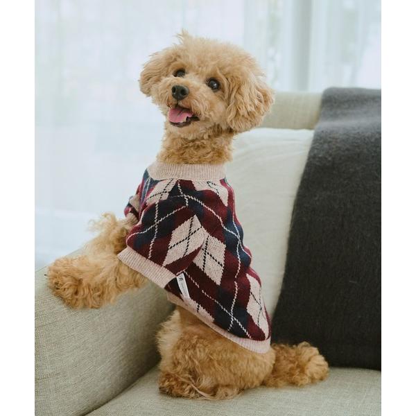 『セール実施中』※このアイテムは返品・交換対象外商品です。ZOZO問い合わせ番号:99212652ショップ:ROPE' PICNIC，ロぺピクニックブランド:ROPE' PICNIC，ロペピクニック商品名:【DOG】アーガイルニットプルオー...