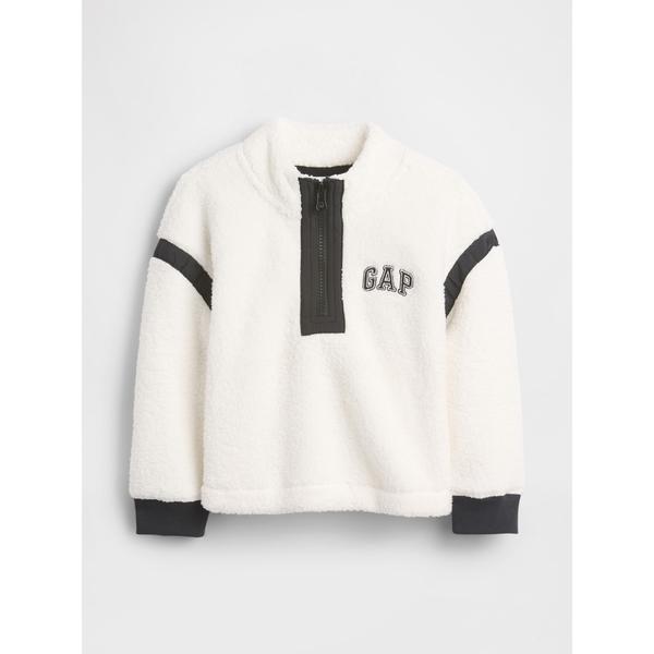 ZOZO問い合わせ番号:99212811ショップ:GAP，ギャップブランド:GAP，ギャップ商品名:babyGap リサイクル GAPロゴ 1/4 ジップアップ スウェットシャツカテゴリ:トップス>スウェットブランド品番:837216...