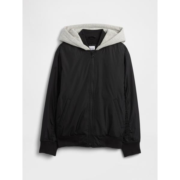 ZOZO問い合わせ番号:99212841ショップ:GAP，ギャップブランド:GAP，ギャップ商品名:フード付きボンバージャケット (キッズ)カテゴリ:ジャケット/アウター>ブルゾンブランド品番:838827素材:ポリエステル100%カ...