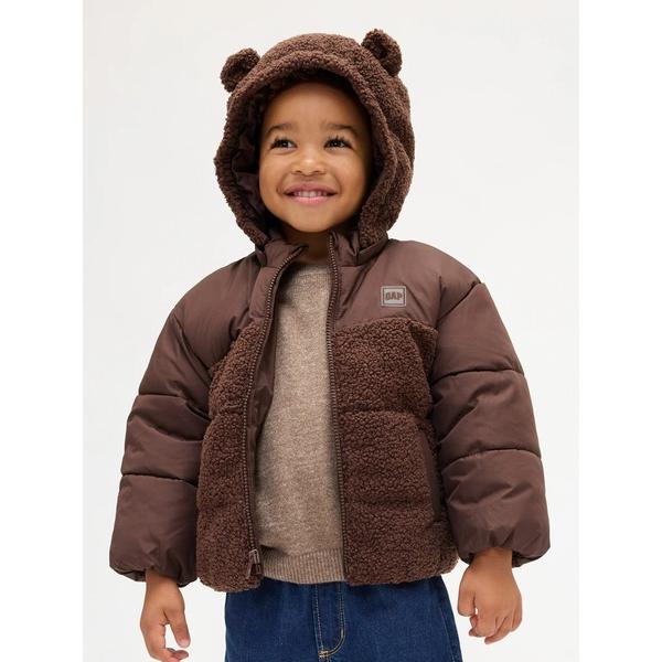 ZOZO問い合わせ番号:99212923ショップ:GAP，ギャップブランド:GAP，ギャップ商品名:リサイクル ボア くまさん パファージャケット (幼児・ベビー)カテゴリ:ジャケット/アウター>ダウンジャケット/コートブランド品番:...