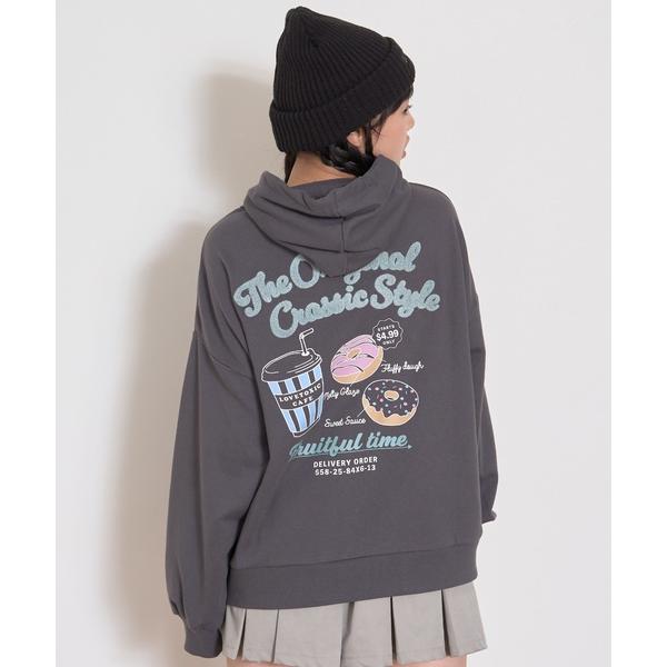 『セール実施中』ZOZO問い合わせ番号:99214214ショップ:NARUMIYA ONLINE，ナルミヤ オンラインブランド:LOVETOXIC，ラブトキシック商品名:バックサガラルーズパーカカテゴリ:トップス>パーカーブランド品番...