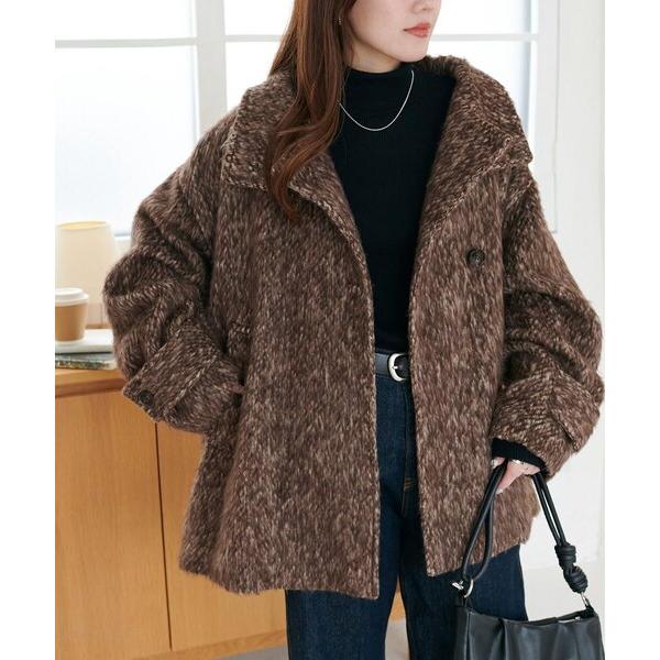 『タイムセール実施中』ZOZO問い合わせ番号:99216646ショップ:DISCOAT，ディスコートブランド:DISCOAT，ディスコート商品名:メランジシャギースタンドミドルコートカテゴリ:ジャケット/アウター>その他アウターブラン...