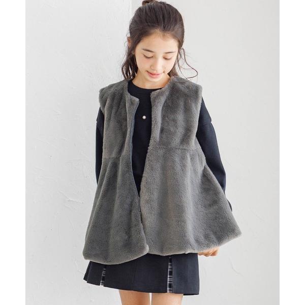 ZOZO問い合わせ番号:99250986ショップ:coca，コカブランド:coca（coca），コカ商品名:キッズ フェイクファージップベストカテゴリ:トップス>ベストブランド品番:36-250521201-19素材:表地:ポリエステ...