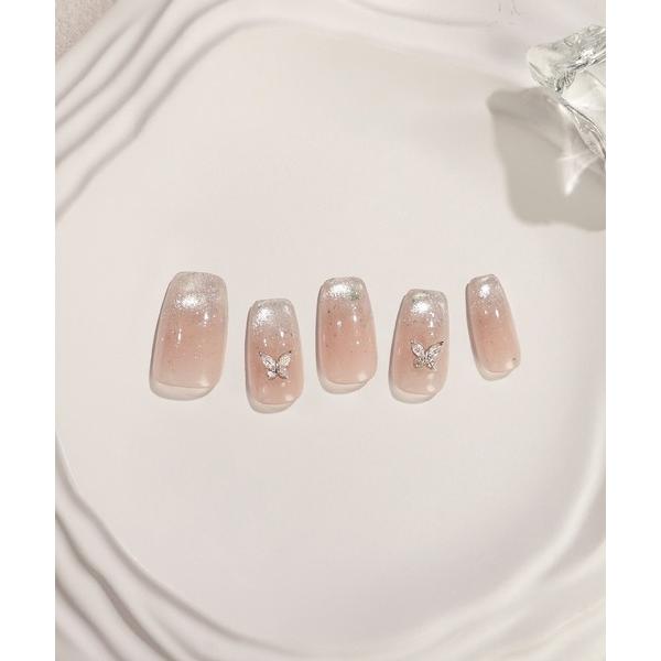 ※このアイテムは返品・交換対象外商品です。コスメ商品ZOZO問い合わせ番号:99252039ショップ:Anail，エーネイルブランド:Anail，エーネイル商品名:3D水光ネイルピンクグラデーションシルバードミラーラインオーバルネイルチップ...