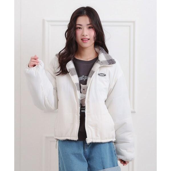 ZOZO問い合わせ番号:99252804ショップ:PINK-latte，ピンク ラテブランド:PINK-latte，ピンクラテ商品名:ボアリバーシブルブルゾンカテゴリ:ジャケット/アウター>ブルゾンブランド品番:319-44003-2...