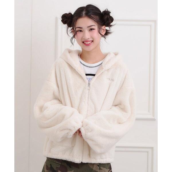 ZOZO問い合わせ番号:99252807ショップ:PINK-latte，ピンク ラテブランド:PINK-latte，ピンクラテ商品名:耳付きフェイクファーブルゾンカテゴリ:ジャケット/アウター>ブルゾンブランド品番:319-44030...