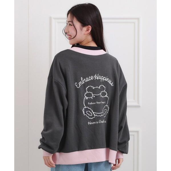 『タイムセール実施中』ZOZO問い合わせ番号:99252810ショップ:PINK-latte，ピンク ラテブランド:PINK-latte，ピンクラテ商品名:クマちゃん裏毛カーディガンカテゴリ:トップス>カーディガン/ボレロブランド品番...