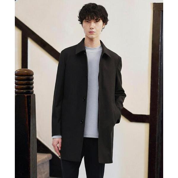 ステンカラーコート コート 「ダウンライナー付き」メランジ ステンカラー コート メンズ