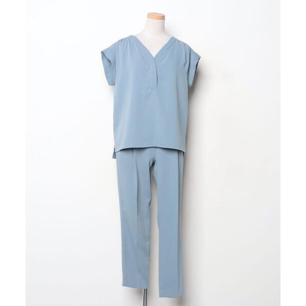 『セール実施中』参考価格：11，000円発売時期：2018年03月コンディション：D（傷・汚れあり）傷や汚れがあるが使用には問題ないアイテム留め具：破損前身頃：汚れ付属品：ベルト参考商品名：スキッパーフレンチスリーブブラウス×テーパーパンツ...