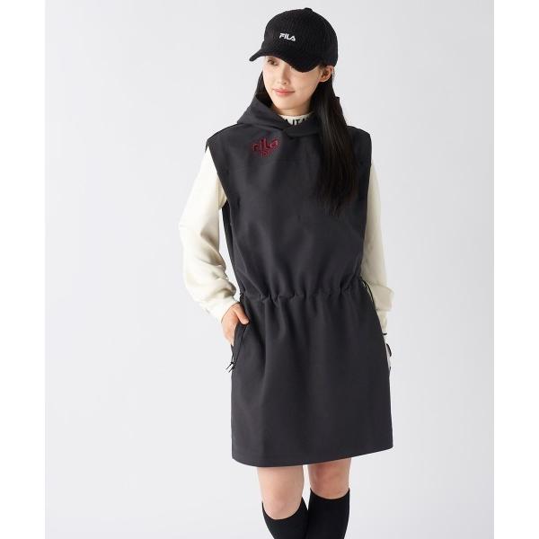 『タイムセール実施中』ZOZO問い合わせ番号:99346429ショップ:OCEAN GOLF，オーシャンゴルフブランド:FILA GOLF，フィラゴルフ 商品名:【FILA GOLF:フィラゴルフ】レディースパーカーベストワンピース　ゴルフ...